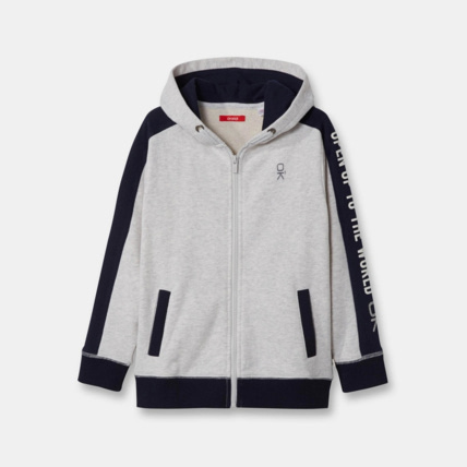 Avis Sweat-shirt à capuche blanc garçon OKAIDI 1