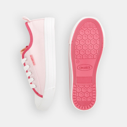 Avis Tennis toile bicolores roses fille OKAIDI 3