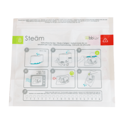 Avis Sachets de stérilisation réutilisables - Stëam Bblüv 1