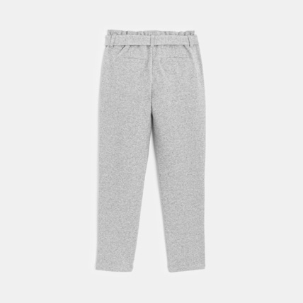 Avis Pantalon chino ceinturé gris fille OKAIDI 4
