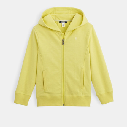 Avis Sweat-shirt uni à capuche jaune garçon OKAIDI 1