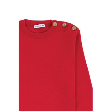 Avis Pull Marin uni "Riec" Kids - laine - Braise ARMOR-LUX 2