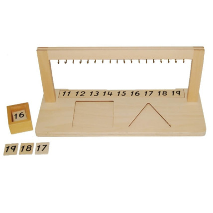 Avis Support pour barrettes de perles colorées de 11 à 19 ambiance montessori 1