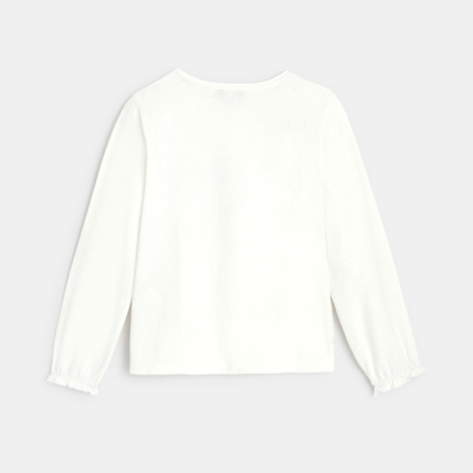 Avis T-shirt à motif libellule blanc fille OKAIDI 4