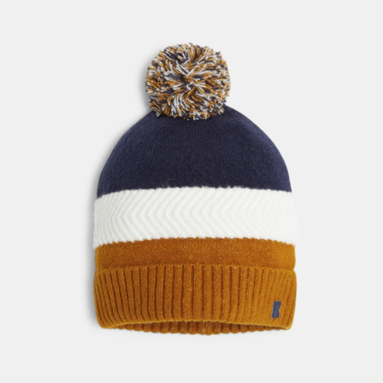 Avis Bonnet à pompon en tricot orange garçon OKAIDI 1