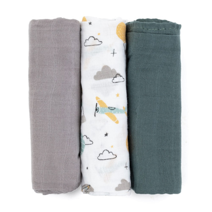 Avis Lot de 3 Couches en Bambou et Mousseline MOUSSY Petite&Mars 1