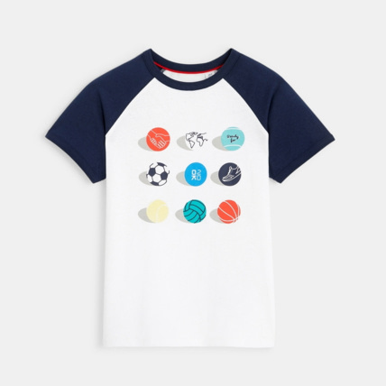 Avis T-shirt des supporteurs blanc garçon OKAIDI 1