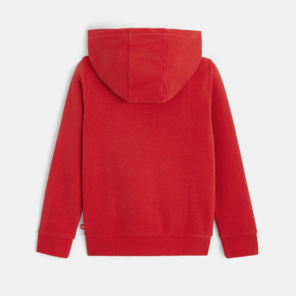 Avis Sweat zippé à capuche en molleton chiné rouge garçon OKAIDI 4