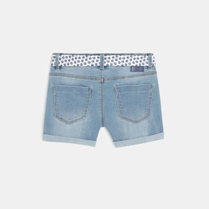 Avis Short en jean ceinturé bleu fille OKAIDI 4