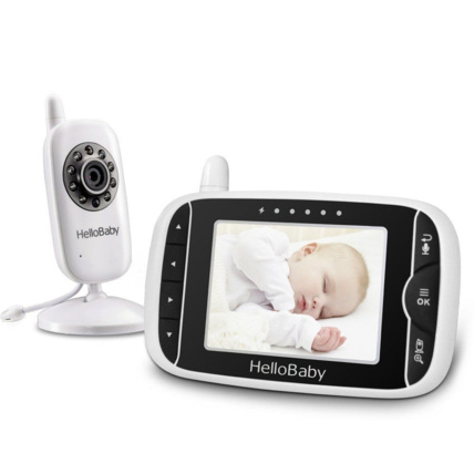 GHB Babyphone Caméra Bébé Moniteur 24 Inches LCD Babyphone Vidéo