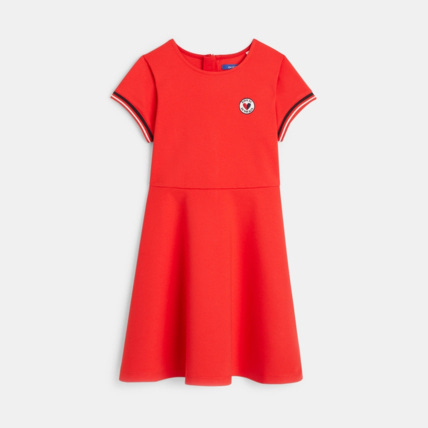 Avis Robe patineuse en jersey milano rouge fille OKAIDI 1