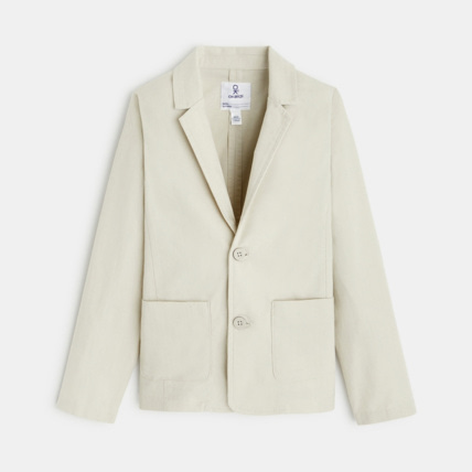 Avis Veste de costume unie beige garçon OKAIDI 1