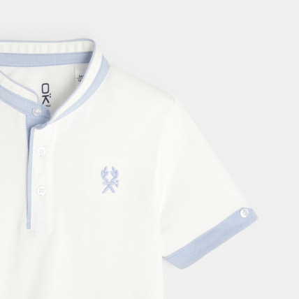 Avis Polo jersey uni blanc garçon OKAIDI 2