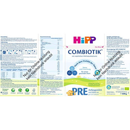 Avis Lait Bio Combiotic Pré 1er âge HIPP 3