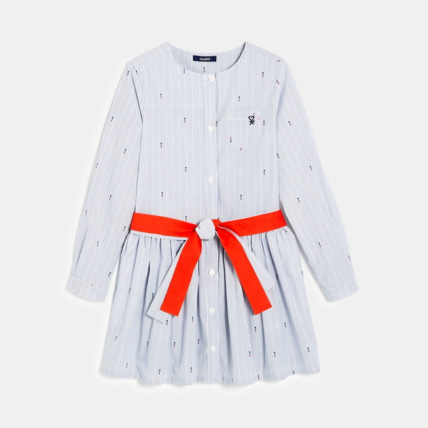 Avis Robe popeline à motif bleue fille OKAIDI 2
