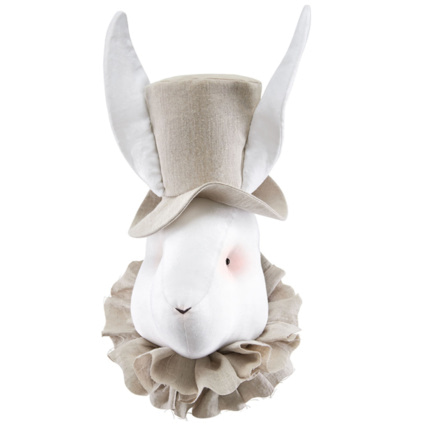 Avis Trophée mural enfant en lin, Monsieur Lapin Sevira Kids 1