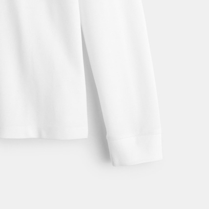 Avis Polo manches longues blanc garçon OKAIDI 4