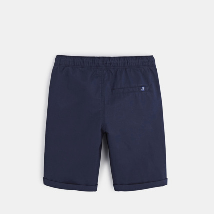 Avis Bermuda slim en toile unie bleu garçon OKAIDI 2