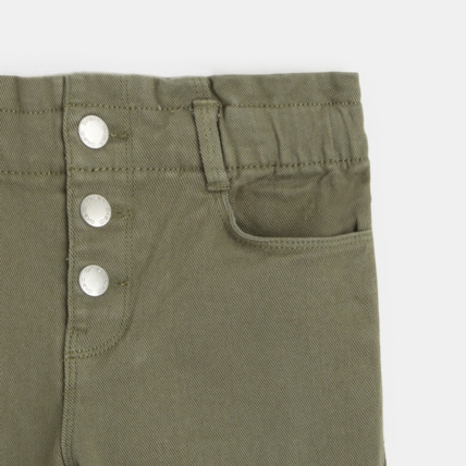 Avis Pantalon mom paper bag vert fille OKAIDI 2