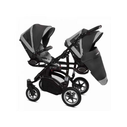 Avis Poussette Trio Twinni Premium + 2 nacelles + 2 sièges auto Silver TRIPPY 2