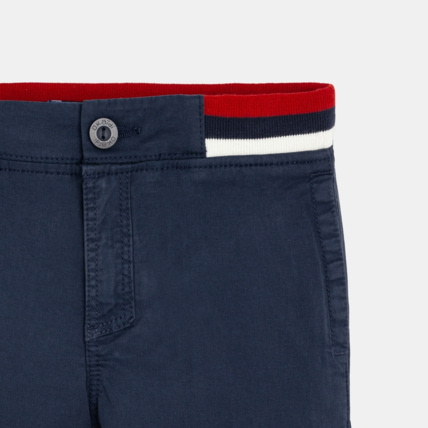 Avis Bermuda slim en toile bleu garçon OKAIDI 3