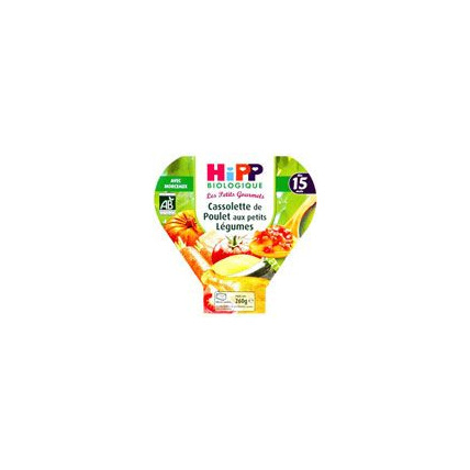 Avis Cassolette de poulets aux petits légumes 260 g dès 15 mois HIPP 1