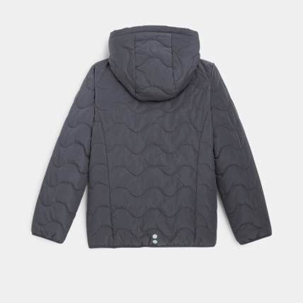 Avis Blouson matelassé et moumoute réversible gris fille OKAIDI 5