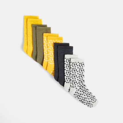 Avis Lot de 5 paires de chaussettes fantaisie jaunes fille OKAIDI 1