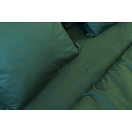Avis Housse de couette en satin de coton - Vert Émeraude Mon Lit Cabane 3