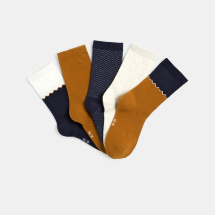 Avis Chaussettes fantaisie (lot de 5) bleues garçon OKAIDI 2