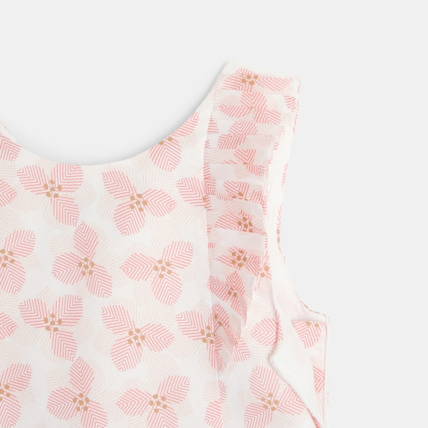Avis Blouse sans manches imprimée rose fille OKAIDI 4