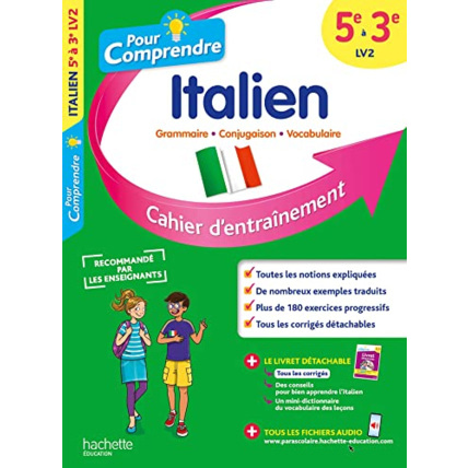 Avis Pour comprendre Italien 5e-4e-3e LV2 Hachette Éducation 1