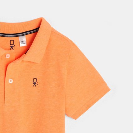 Avis Polo classique orange garçon OKAIDI 3