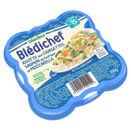 Avis BLEDICHEF Risotto aux courgettes, saumon du Pacifique et mozzarella Blédina 2