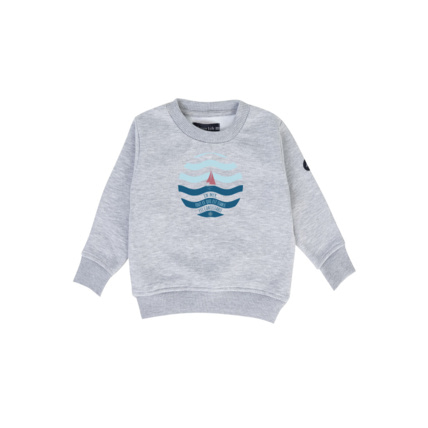 Avis Sweat "bateau" KIDS - molleton - Gris Chiné ARMOR-LUX 1