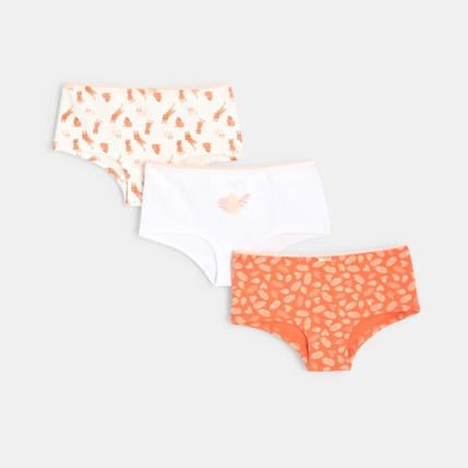 Avis Culottes shorty (lot de 3) orange fille OKAIDI 1