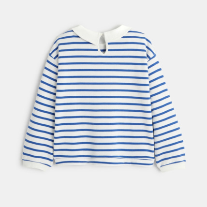 Avis Sweat-shirt à col Claudine bleu fille OKAIDI 4