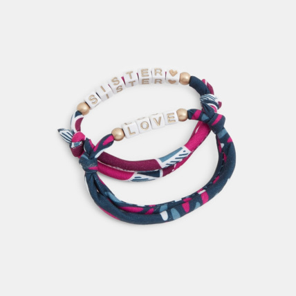 Avis Bracelet à message (lot de 2) rose fille OKAIDI 1