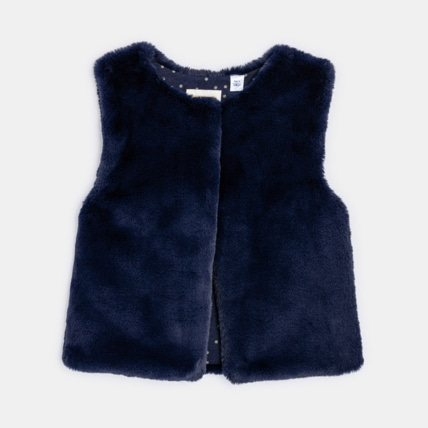 Avis Boléro en fausse fourrure bleu fille OKAIDI 1