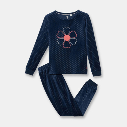Avis Pyjama velours 2 pièces bleu fille OKAIDI 1