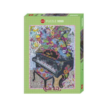Avis Puzzle 1000 pièces quilt art piano HEYE 1