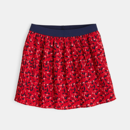 Avis Jupe courte et plissée rouge fille OKAIDI 1