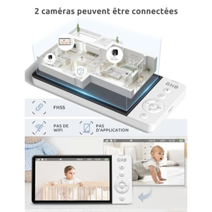 Avis Babyphone vidéo 5 pouces GHB 7