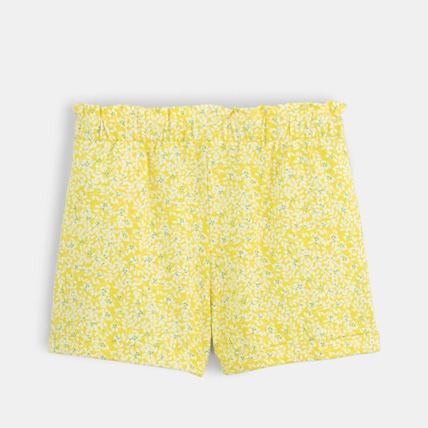 Avis Short en jersey imprimé jaune fille OKAIDI 2