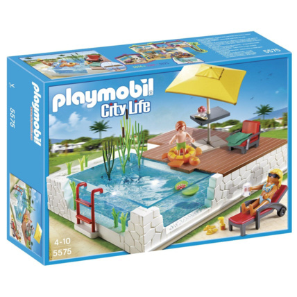 Playmobil City Life Piscine avec terrasse PLAYMOBIL