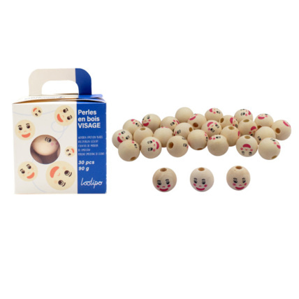 Avis Perles En Bois - Visages LOOLIPO 1