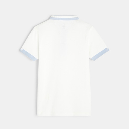 Avis Polo jersey uni blanc garçon OKAIDI 3