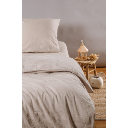 Avis Housse de Couette Satin de Coton Bio lavé 1 personne KADOLIS 3