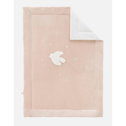 Avis Couverture veloudoux colombe Bali, Moka et Snow NOUKIE'S 1