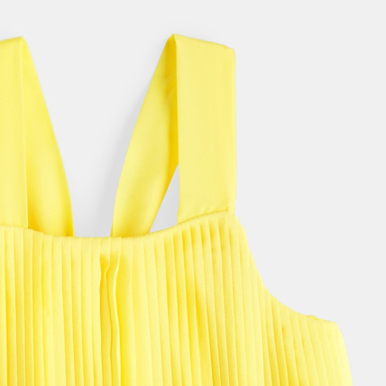 Avis Robe plissée soleil jaune fille OKAIDI 3